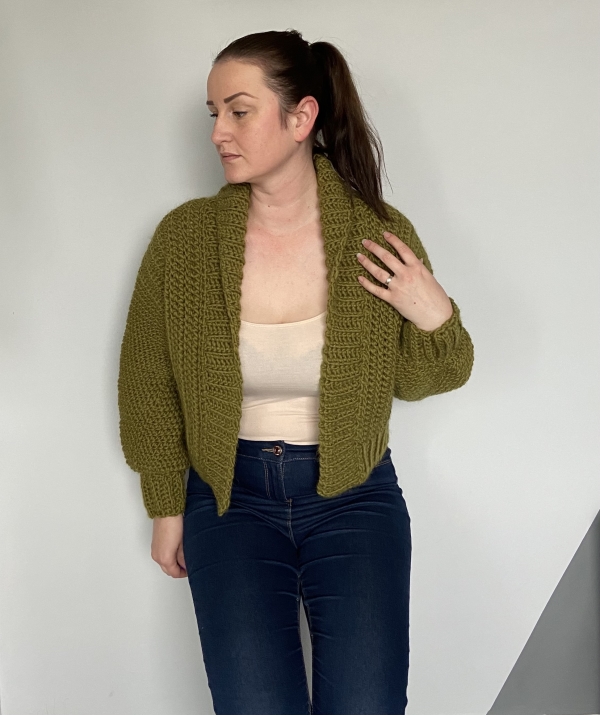 free Los Angeles Bomber Style Crochet Jacket